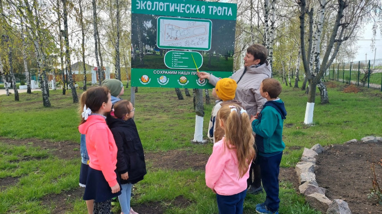 "Орлята" путешествуют по экологической тропе.